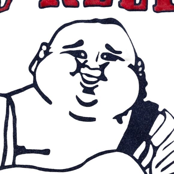 VINTAGE True Religion Shirt XXL BUDDHA LOGO CREW White - Picture 5 of 11